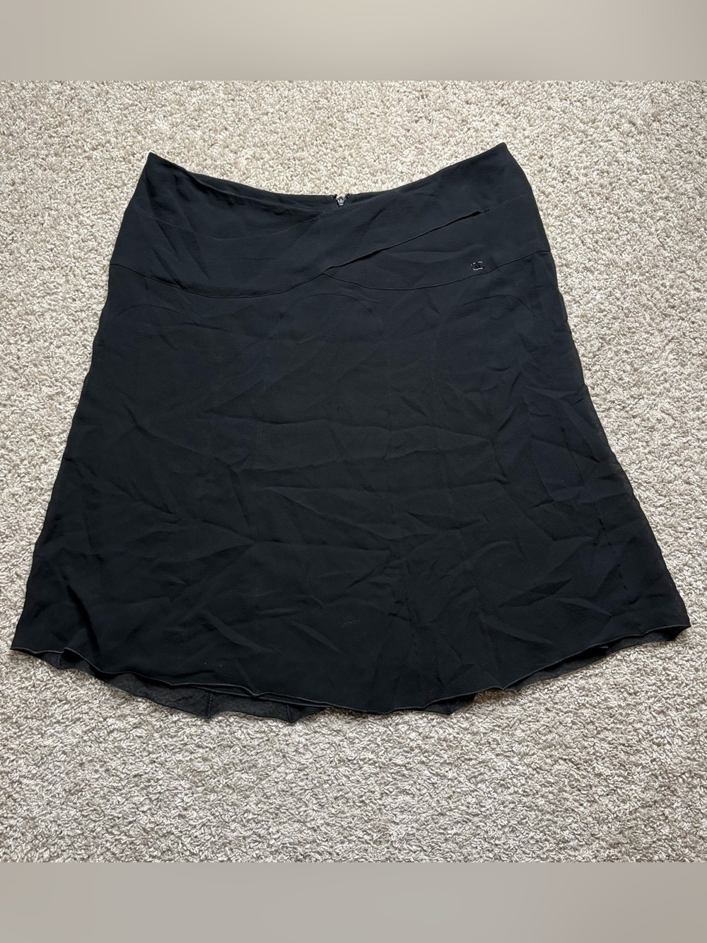 Chanel Silk Skirt